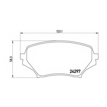 Колодки тормозные дисковые для MAZDA MX-5(NC) <b>BREMBO P 49 043 / 24297</b>