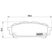 BREMBO P78014 - колодки тормозные, задние