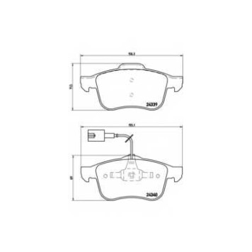 Колодки тормозные дисковые <b>BREMBO P 23 103 / 24339</b>