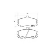 Колодки тормозные дисковые для HYUNDAI ELANTRA(HD,XD) <b>BREMBO P 30 029 / 24369</b>