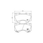Колодки тормозные дисковые для LEXUS LX / TOYOTA LAND CRUISER 200, LAND CRUISER, SEQUOIA, TUNDRA <b>BREMBO P 83 107 / 24386</b>