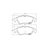 Колодки тормозные дисковые для FORD FOCUS(DA#) <b>BREMBO P 24 074 / 24408</b>