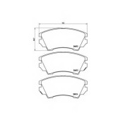 Колодки тормозные дисковые для CHEVROLET CAMARO, MALIBU(V300) / OPEL ASTRA GTC J, CASCADA(W13), INSIGNIA, ZAFIRA(P12) / SAAB 9-5(YS3G) <b>BREMBO P 59 055 / 24412</b>