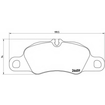 Колодки тормозные дисковые для PORSCHE 911(997), BOXSTER(981), CAYMAN(981) <b>BREMBO P 65 018 / 24459</b>