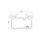 Колодки тормозные дисковые <b>BREMBO P 06 068 / 24478</b>