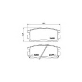 Колодки тормозные дисковые для CHEVROLET CAPTIVA(C100,C140), EQUINOX / DAEWOO WINSTORM / OPEL ANTARA <b>BREMBO P 10 004 / 24498</b>