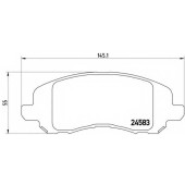 Колодки тормозные дисковые для CHRYSLER SEBRING(JS) / JEEP COMPASS(MK49), PATRIOT(MK74) <b>BREMBO P 18 001 / 24583</b>