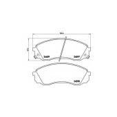 Колодки тормозные дисковые для HYUNDAI H-1 Travel(TQ), H-1(TQ) / KIA CARNIVAL / GRAND CARNIVAL(VQ) <b>BREMBO P 30 041 / 24597</b>