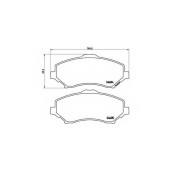 Колодки тормозные дисковые для CHRYSLER GRAND VOYAGER(RT) / FIAT FREEMONT(JC#,JF#) / JEEP CHEROKEE(KK), WRANGLER(JK,TJ) / LANCIA VOYAGER(RT) <b>BREMBO P 11 025 / 24604</b>