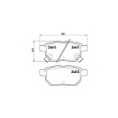 BREMBO P83083 - колодки тормозные, задние
