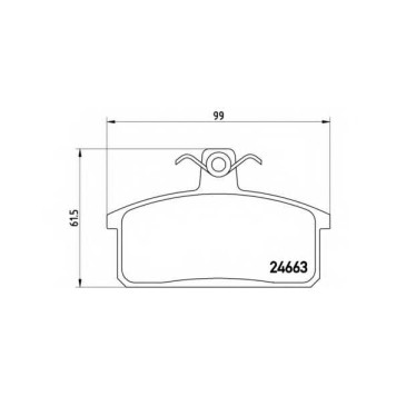 Колодки тормозные дисковые для SUZUKI SAMURAI(SJ), VITARA(ET,TA) <b>BREMBO P 79 007 / 24663</b>