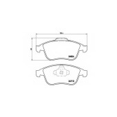 Колодки тормозные дисковые для RENAULT GRAND(JZ0/1#) <b>BREMBO P 68 052 / 24710</b>