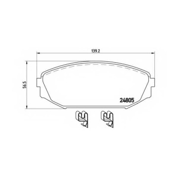Колодки тормозные дисковые для HONDA ODYSSEY(RA#,RB#) <b>BREMBO P 28 049 / 24805</b>