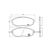 Колодки тормозные дисковые для CHEVROLET EPICA(KL1#) <b>BREMBO P 10 007 / 24864</b>