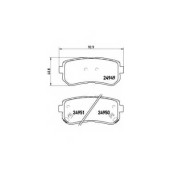 Колодки тормозные дисковые для HYUNDAI i20(GB,PB,PBT), ix20(JC) <b>BREMBO P 30 046 / 24949</b>