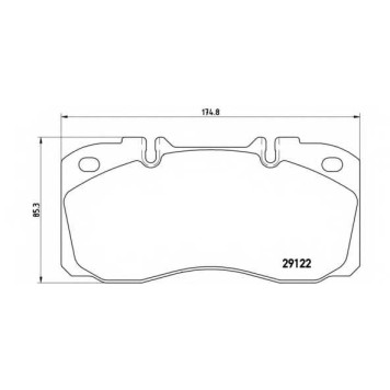 Колодки тормозные дисковые <b>BREMBO P A6 025 / 29122</b>