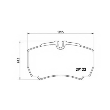 Колодки тормозные дисковые <b>BREMBO P A6 023 / 29123</b>
