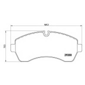 BREMBO P50059 - колодки тормозные, передние