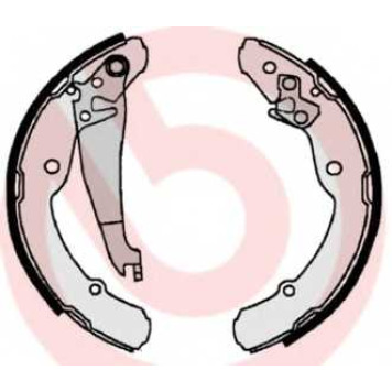 Комплект тормозных колодок для SKODA OCTAVIA(1U2,1U5), ROOMSTER(5J) / VW CADDY(9K9A,9K9B) <b>BREMBO S 85 516</b>