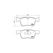 Колодки тормозные дисковые для BMW 1(F20,F21), 3(F30,F31,F34,F35,F80), 4(F32,F33,F36,F82,F83) <b>BREMBO P 06 070</b>