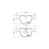Колодки тормозные дисковые для BMW 3(F30,F31,F34,F35,F80), 4(F32,F33,F36,F82,F83) <b>BREMBO P 06 072</b>