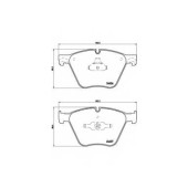 Колодки тормозные дисковые для BMW 5(F07), 7(F01,F02,F03,F04), X5(E70,F15,F85), X6(E71,E72,F16,F86) <b>BREMBO P 06 073</b>