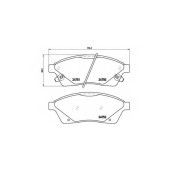 Колодки тормозные дисковые для SAAB 9-4X <b>BREMBO P 09 010</b>