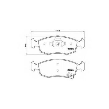 Колодки тормозные дисковые для CHRYSLER YPSILON / FIAT PANDA(312,312#) / LANCIA YPSILON(312,846) <b>BREMBO P 11 031</b>