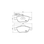 Колодки тормозные дисковые для LANCIA LYBRA(839AX,839BX) <b>BREMBO P 23 075 / 23140</b>