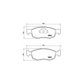 Колодки тормозные дисковые для FIAT DOBLO(119,223) <b>BREMBO P 23 118 / 20907</b>