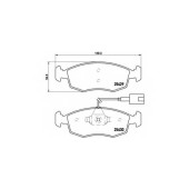 Колодки тормозные дисковые для FIAT 500(312), PUNTO(199) <b>BREMBO P 23 138</b>