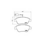 Колодки тормозные дисковые для CITROEN NEMO(AA#) / FIAT FIORINO(225), QUBO(225) / PEUGEOT BIPPER(AA#) <b>BREMBO P 23 140</b>
