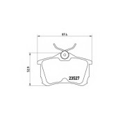 Колодки тормозные дисковые для HONDA ACCORD(CF,CG,CH,CK,CL,CM) <b>BREMBO P 28 030</b>