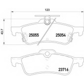 Колодки тормозные дисковые для HONDA CIVIC(FB,FG,FK) <b>BREMBO P 28 070</b>