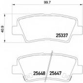 Колодки тормозные дисковые для HYUNDAI GRANDEUR(HG) / KIA OPTIMA / SSANGYONG TIVOLI <b>BREMBO P 30 054</b>
