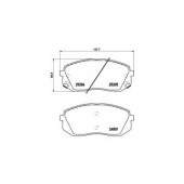 BREMBO P30056 - колодки тормозные, передние