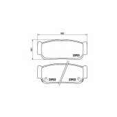 Колодки тормозные дисковые для KIA SORENTO(JC) / SSANGYONG KYRON, REXTON, RODIUS, STAVIC, TURISMO <b>BREMBO P 30 057</b>