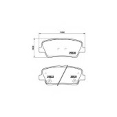 Колодки тормозные дисковые для HYUNDAI SANTA FE(CM,DM,SM) / KIA BORREGO, SORENTO(XM) <b>BREMBO P 30 063</b>