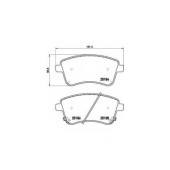 Колодки тормозные дисковые для KIA VENGA(YN) <b>BREMBO P 30 064</b>