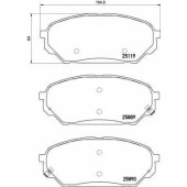 Колодки тормозные дисковые для HYUNDAI ix55 <b>BREMBO P 30 071</b>