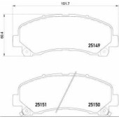 Колодки тормозные дисковые для ISUZU D-MAX(8DH,TFR,TFS), MU 7, MU <b>BREMBO P 34 007</b>