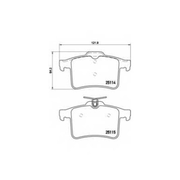 Колодки тормозные дисковые <b>BREMBO P 36 026</b>