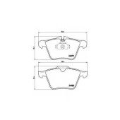 Колодки тормозные дисковые <b>BREMBO P 36 027</b>