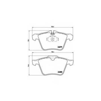 Колодки тормозные дисковые <b>BREMBO P 36 027</b>