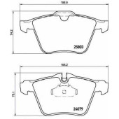 BREMBO P36028 - колодки тормозные, передние