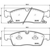 Колодки тормозные дисковые для JEEP GRAND CHEROKEE(WK,WK2) <b>BREMBO P 37 015</b>