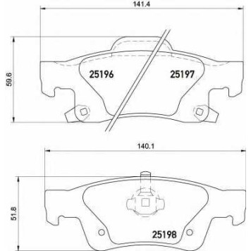Колодки тормозные дисковые для JEEP GRAND CHEROKEE(WK,WK2) <b>BREMBO P 37 016</b>