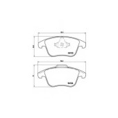 Колодки тормозные дисковые для LAND ROVER DISCOVERY(LC), RANGE ROVER EVOQUE(LV) <b>BREMBO P 44 020</b>
