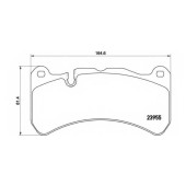 Колодки тормозные дисковые для MERCEDES CLK(A209,C209), SLK(R171) <b>BREMBO P 50 092</b>