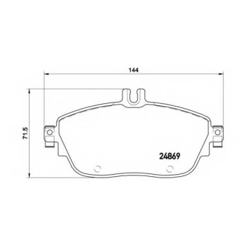 BREMBO P50093 - колодки тормозные, передние